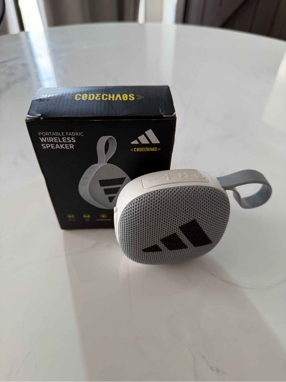 Adidas CODECHAOS Portable Wireless Speaker - Light Gray